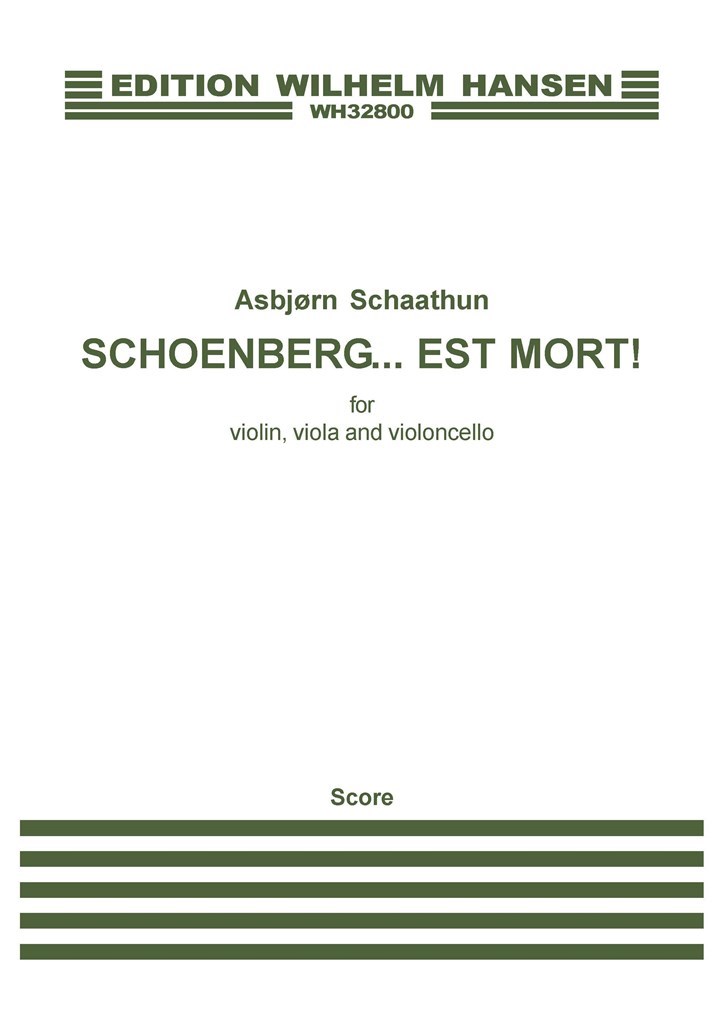 Schoenberg...est mort!